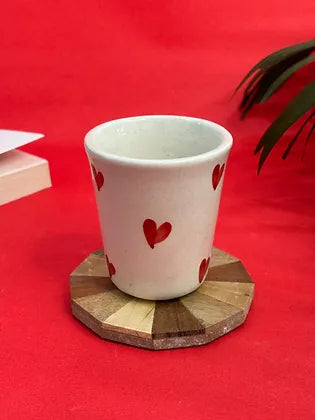 Red Heart Filter Coffee Dabara & Tumbler Set