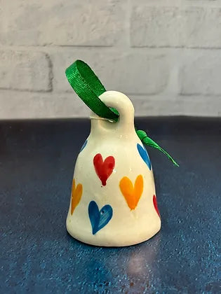 Multi-color Hearts Bells (Set of 2)