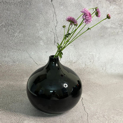 Black Water Drop Porcelain Vase