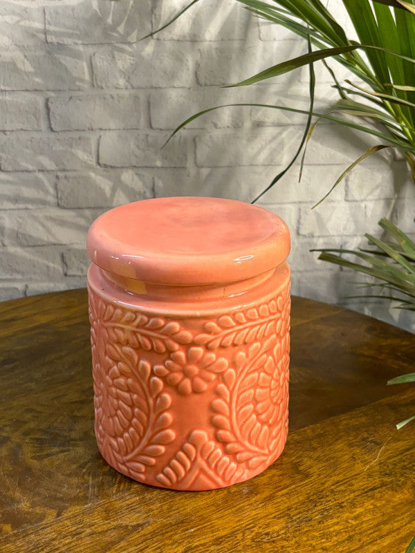 Pink Handcrafted Jar