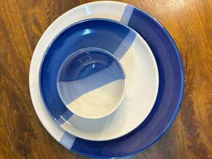 Blue Dual Shade Dinner Set (Set of 3)