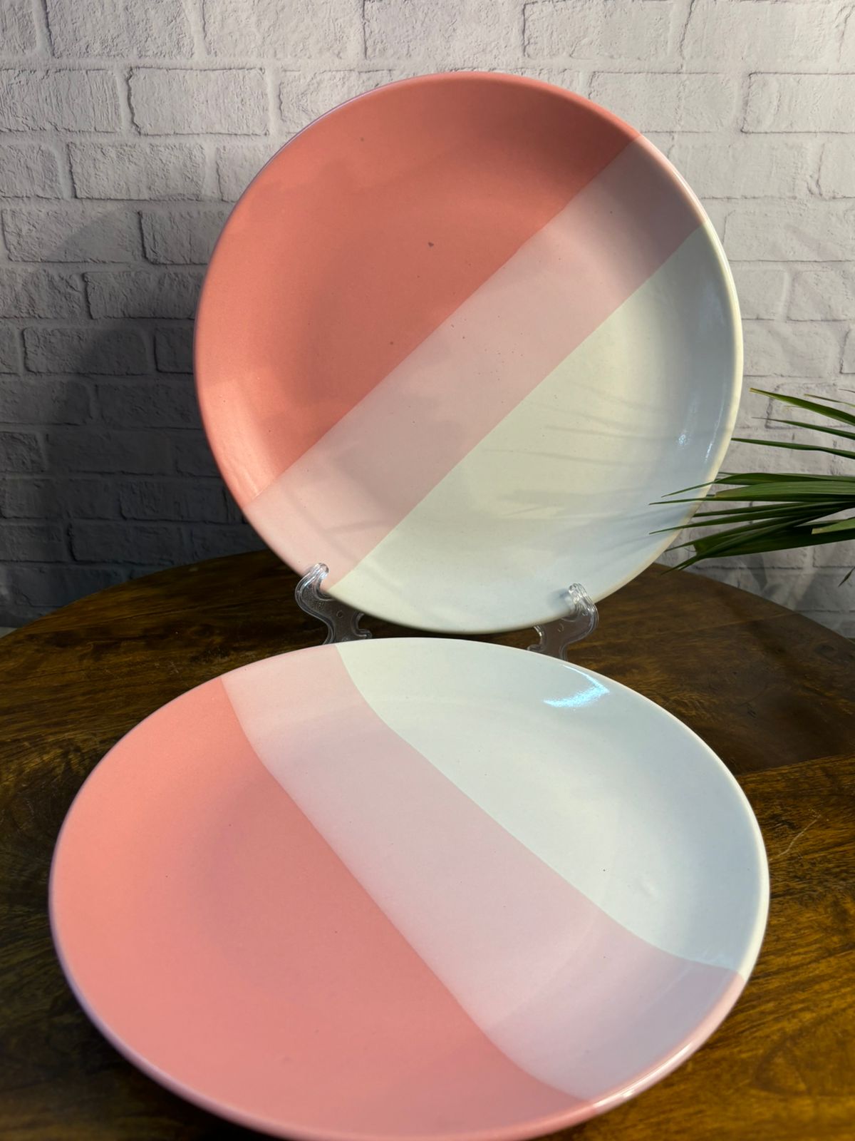 Pink Dual Shade Dinner Set (Set of 3)