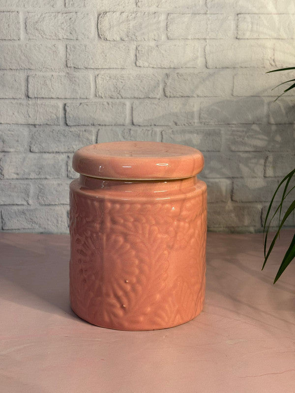 Pink Handcrafted Jar