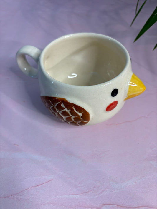 Cute Bird Coffee Mug with Saucer