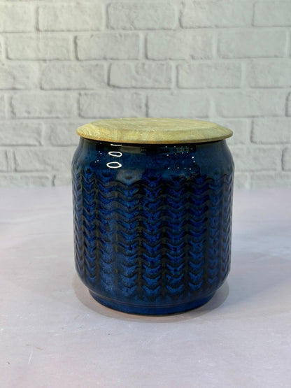 Blue Pastel Color Airtight Jar