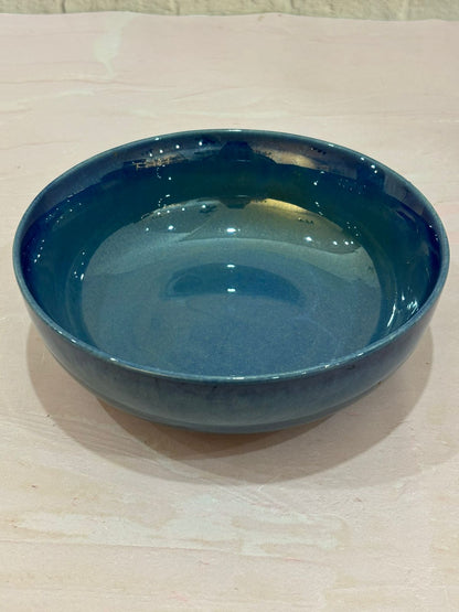 Blue Glaze Serving/Salad Bowl