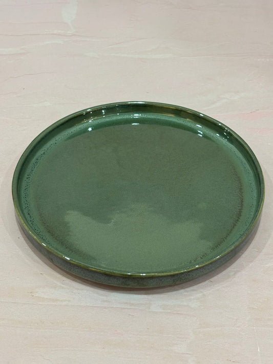 Olive Green Round Platter