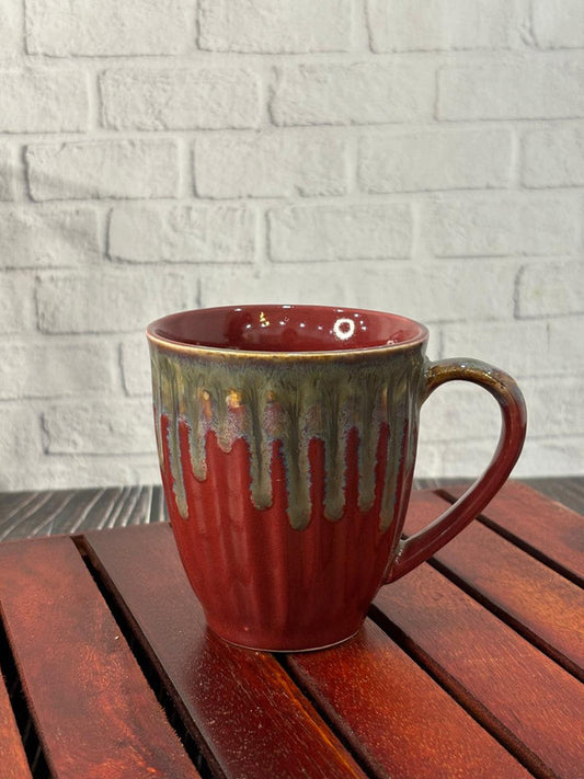 Red Glaze Coffee Mug