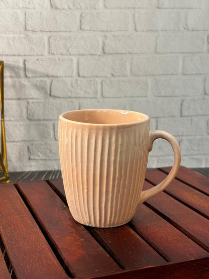 Pink Lines Glaze Pattern Coffee Mug