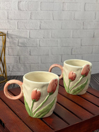 3D Tulip Narrow Coffee Mug