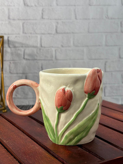 3D Tulip Narrow Coffee Mug