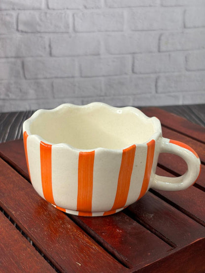 Orange Lines Coffee Mug