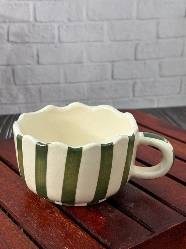 Green Lines Coffee Mug