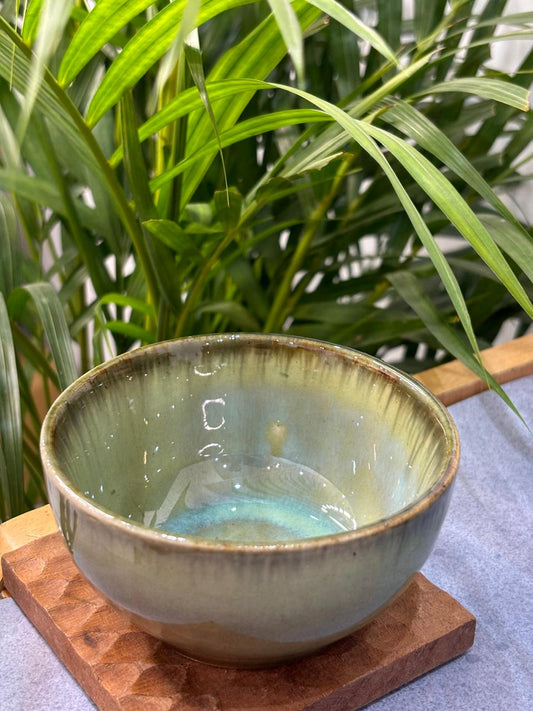 Mint-green Glaze Curry Bowl Set of 2