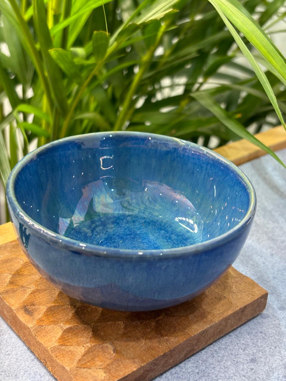 Blue Glaze Curry Bowl Set of 2