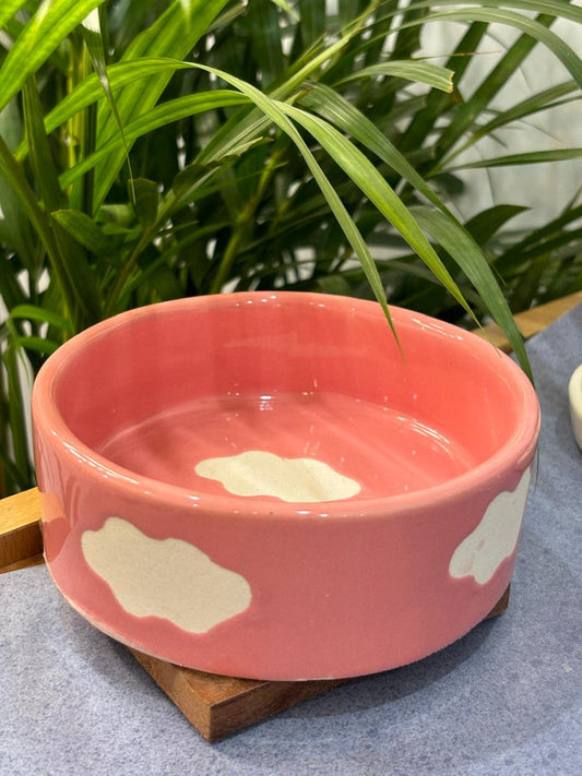 Pink Clouds Snack Bowl