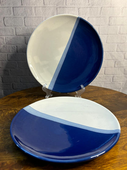 Blue Dual Shade Dinner Plate