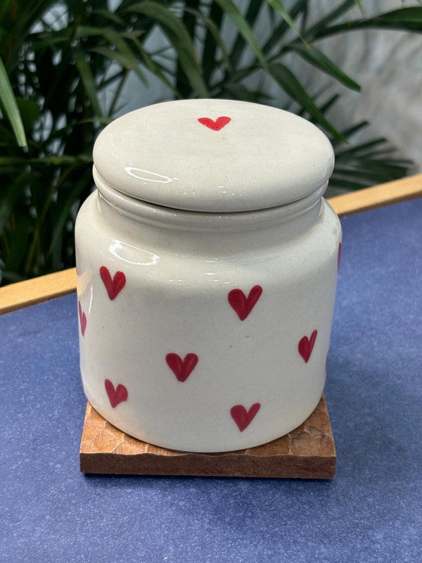 Red Heart Medium Size Jar