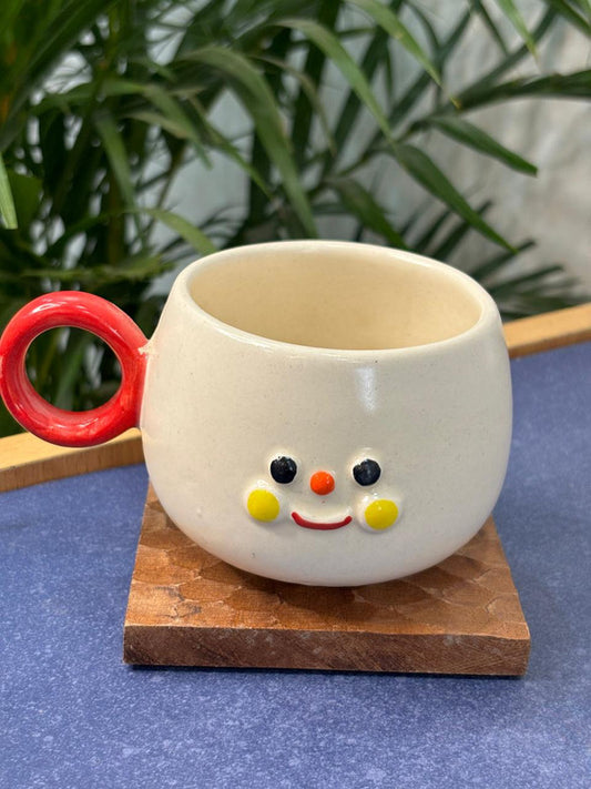 Red Handle Adorable Coffee Mug