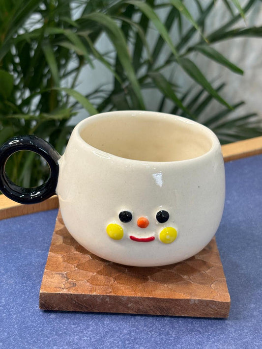 Black Handle Adorable Coffee Mug