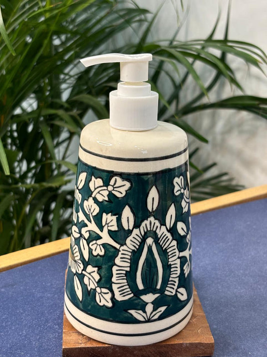 Green Floral Handwash Dispenser