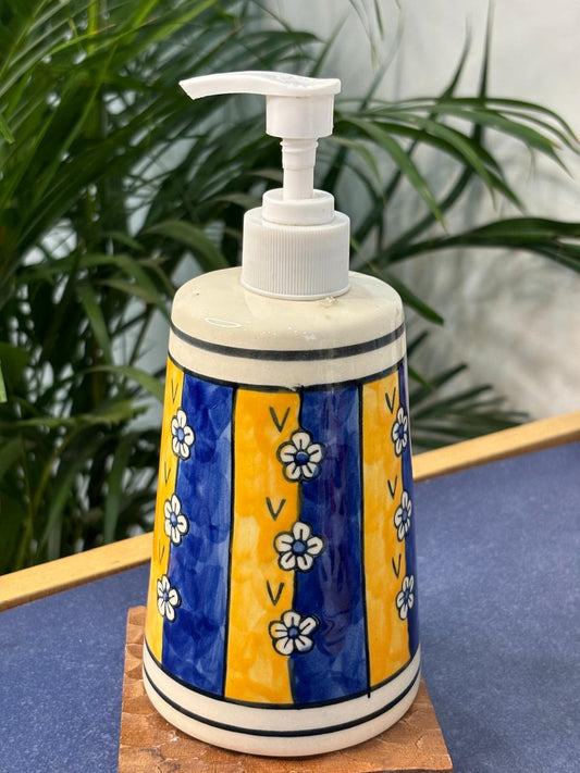 Orange & Blue Floral Handwash Dispenser