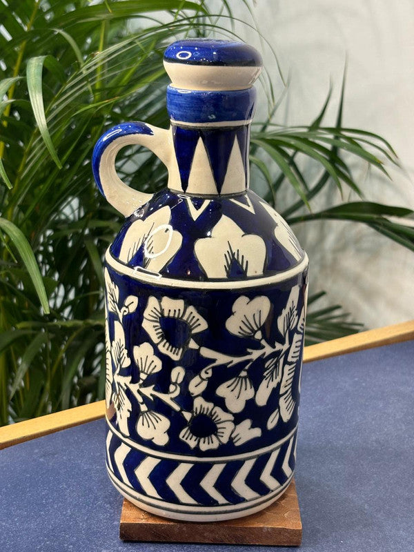 Blue Floral Oil-Dispenser