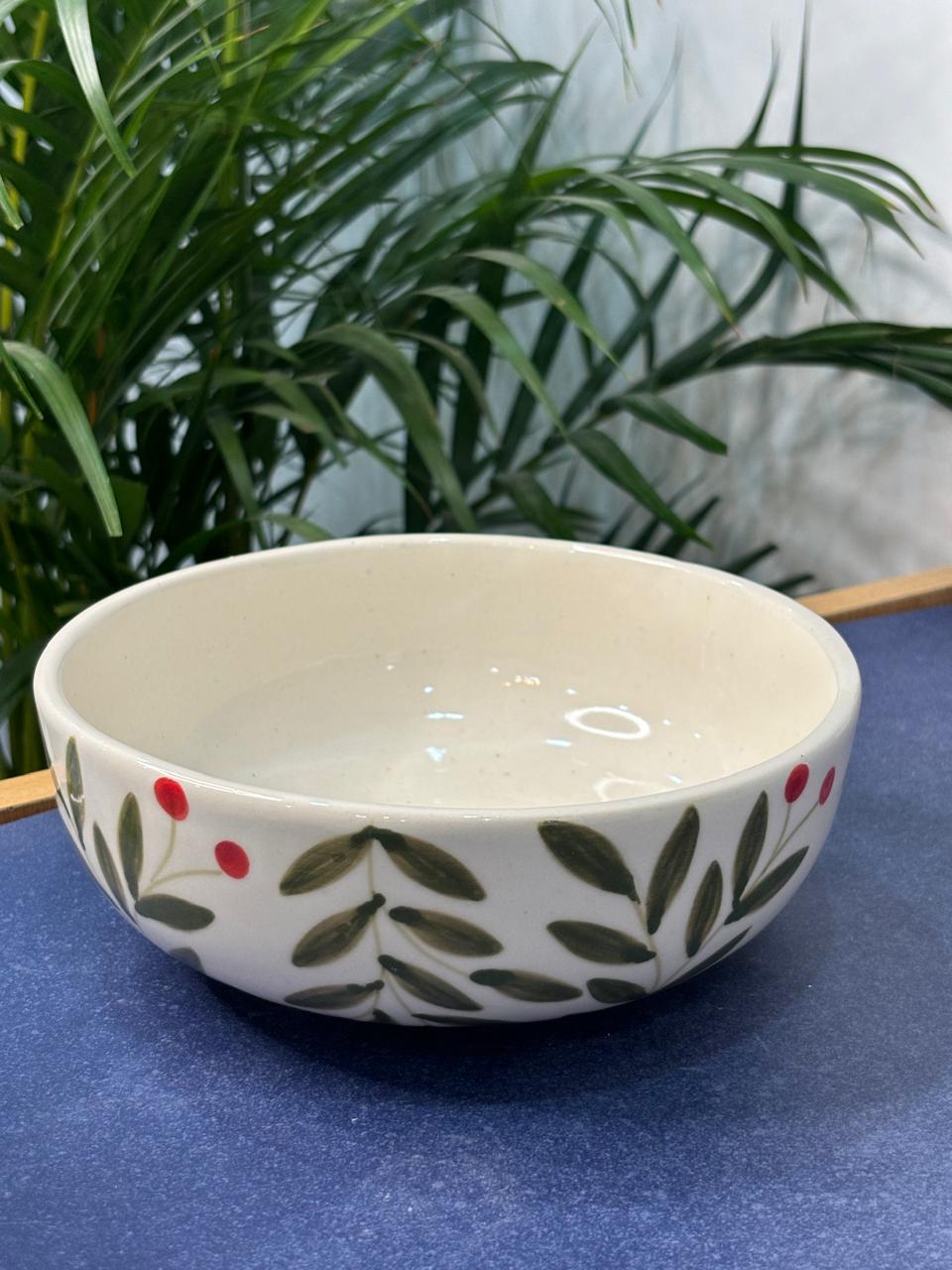 Christmas Cherry Theme Serving Bowl