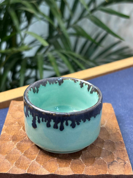 Sky Blue Glaze Dip/Chatni Bowl Set of 2