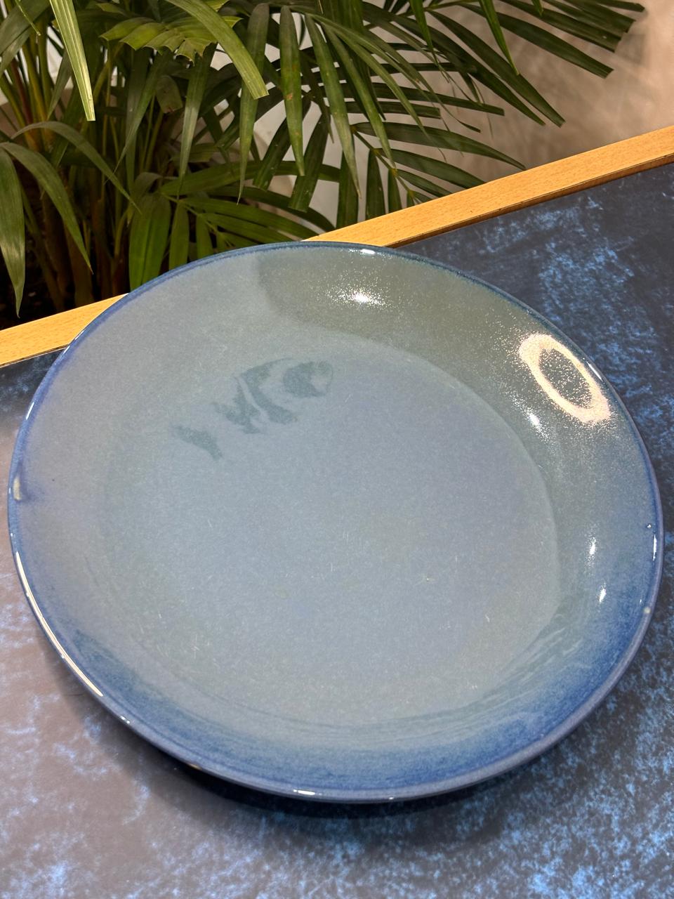 Blue Glaze Dinner Plate