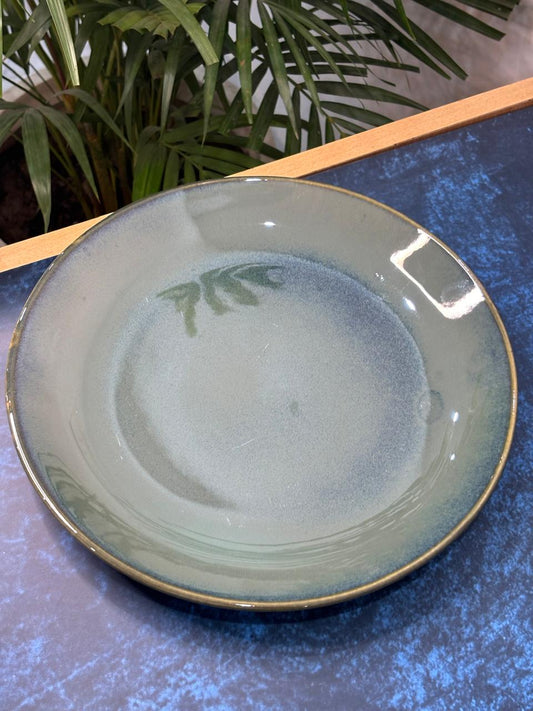 Green Glaze Dinner Plate