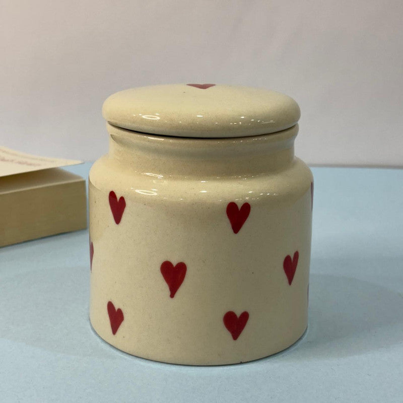 Red Heart Medium Size Jar