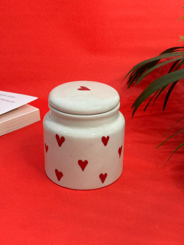 Red Heart Medium Size Jar