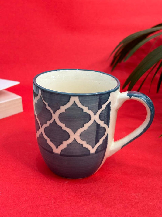 Grey Umrao Pattern Coffee Mug