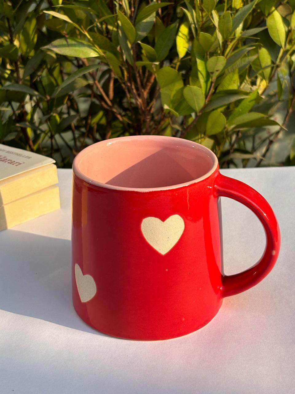 Red Heart Coffee Mug