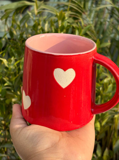 Red Heart Coffee Mug