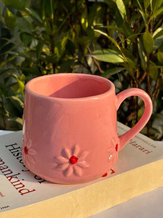 Pink Lilly Flower Pinterest Coffee Mug