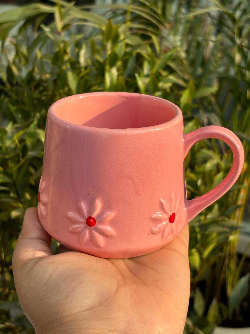 Pink Lilly Flower Pinterest Coffee Mug