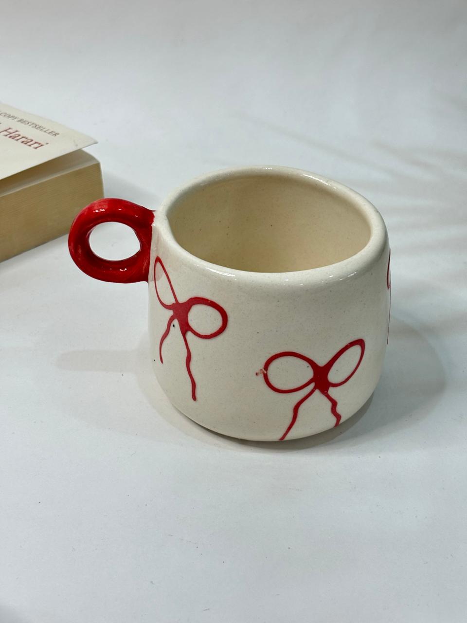 Pink 3D Bow Coffee Mug