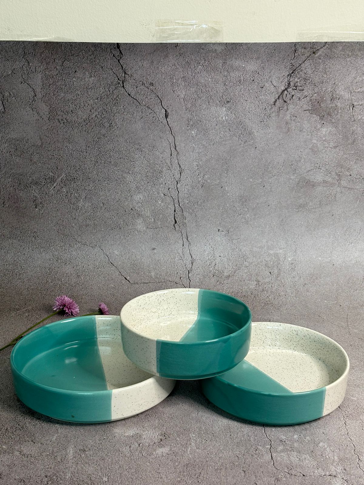 Blue Dual Shade Serving/Salad Bowl Set (Set of 3)