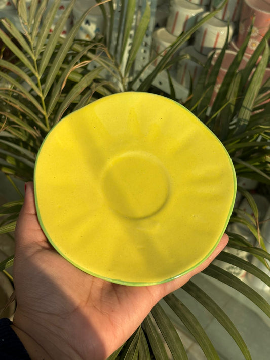 Yellow Snack Plate