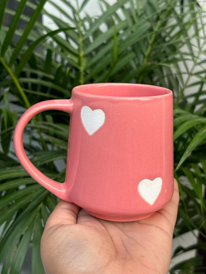 Small Pink Heart Coffee Mug