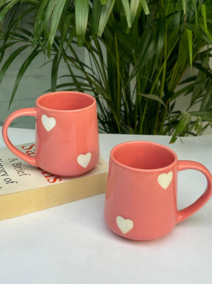 Small Pink Heart Coffee Mug