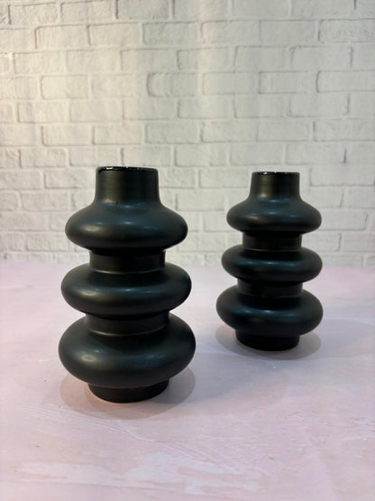 Black Ring Vase