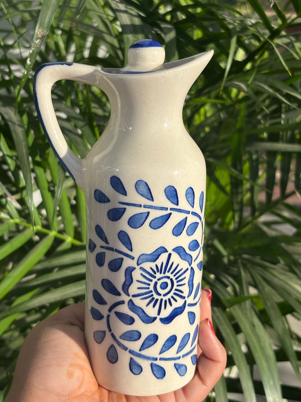 Blue Floral Oil-Dispenser (Copy)