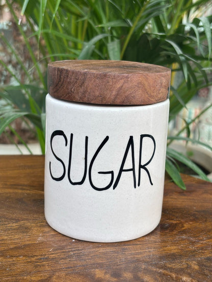 Coffee & Sugar Airtight Jar Combo Set (Set of 2) Round