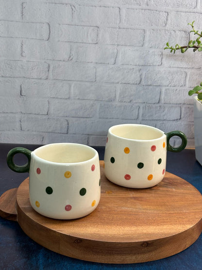 Multi-color Big Polka Dot Coffee Mug 2