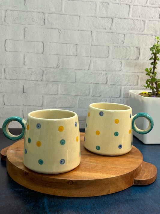 Multi-color Big Polka Dot Coffee Mug