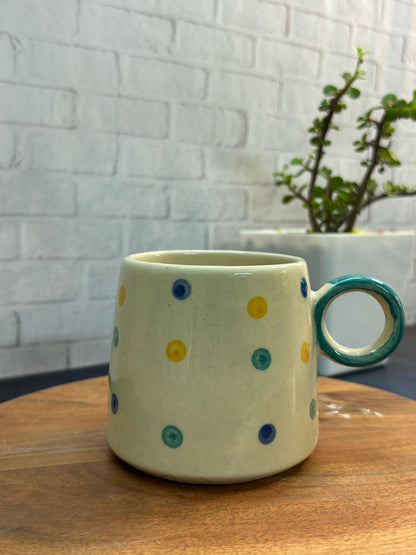 Multi-color Big Polka Dot Coffee Mug